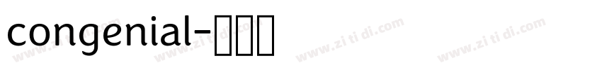 congenial字体转换