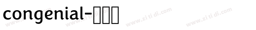 congenial字体转换