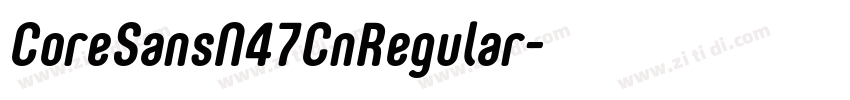 CoreSansN47CnRegular字体转换