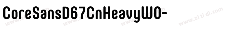 CoreSansD67CnHeavyW0字体转换