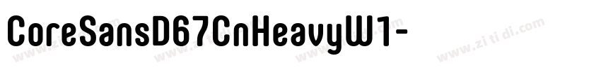 CoreSansD67CnHeavyW1字体转换