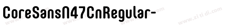 CoreSansN47CnRegular字体转换