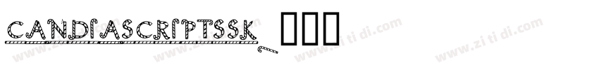 candiascriptssk字体转换