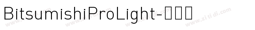 BitsumishiProLight字体转换