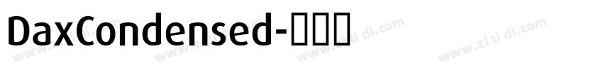 DaxCondensed字体转换