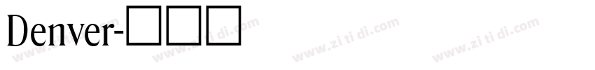 Denver字体转换