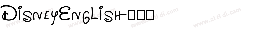 DisneyEnglish字体转换