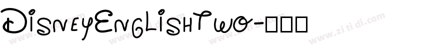 DisneyEnglishTwo字体转换