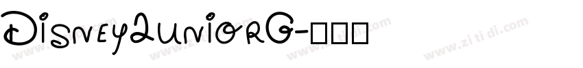 DisneyJuniorG字体转换