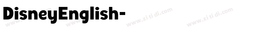 DisneyEnglish字体转换