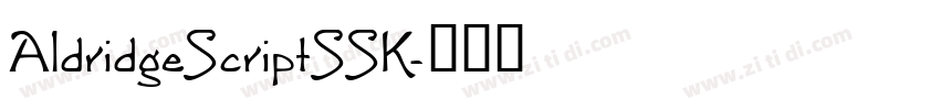 AldridgeScriptSSK字体转换