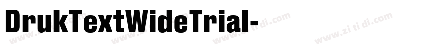DrukTextWideTrial字体转换