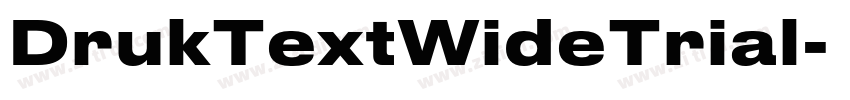 DrukTextWideTrial字体转换
