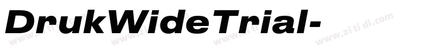 DrukWideTrial字体转换