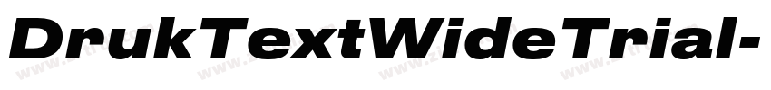 DrukTextWideTrial字体转换