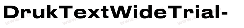 DrukTextWideTrial字体转换