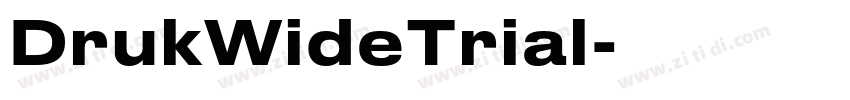 DrukWideTrial字体转换