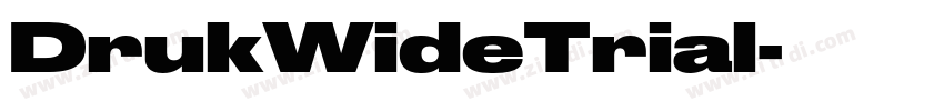 DrukWideTrial字体转换
