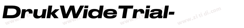 DrukWideTrial字体转换