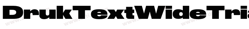 DrukTextWideTrial字体转换
