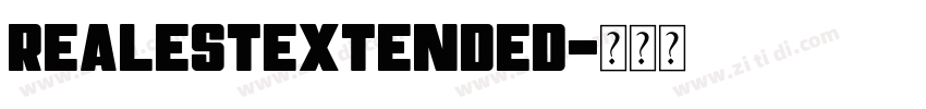 RealestExtended字体转换
