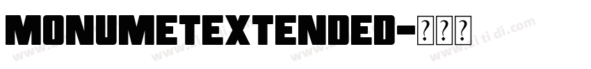 monumetExtended字体转换