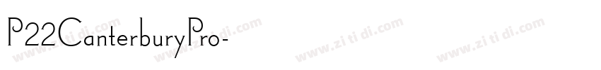 P22CanterburyPro字体转换