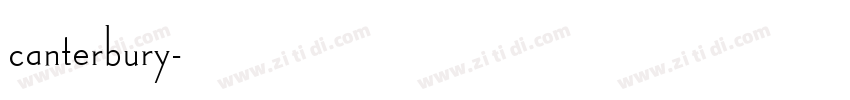 canterbury字体转换