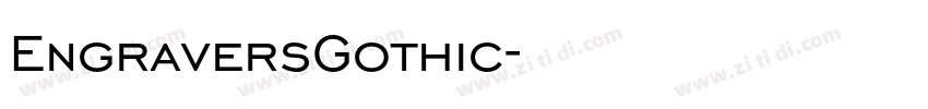 EngraversGothic字体转换