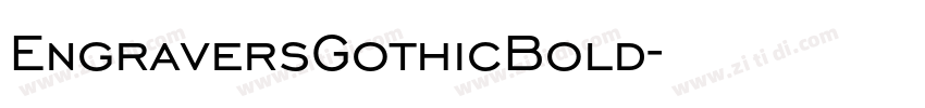 EngraversGothicBold字体转换