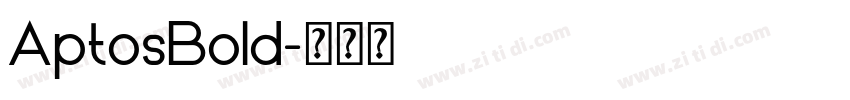 AptosBold字体转换