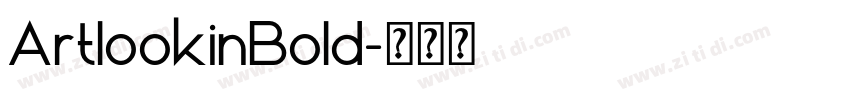 ArtlookinBold字体转换