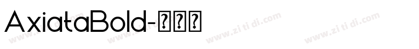 AxiataBold字体转换