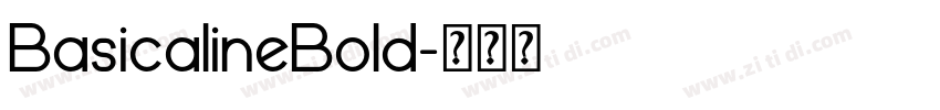 BasicalineBold字体转换 BasicalineBold字体转换