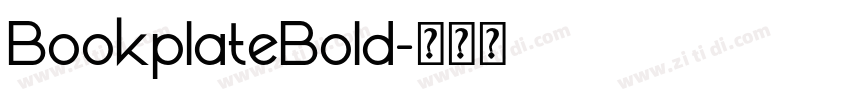 BookplateBold字体转换