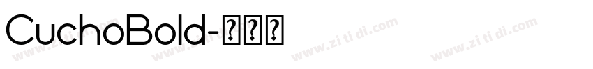 CuchoBold字体转换