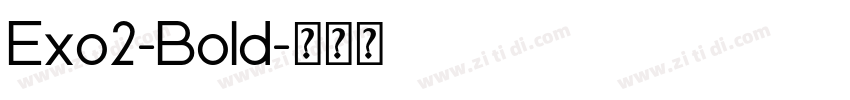 Exo2-Bold字体转换