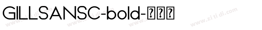 GILLSANSC-bold字体转换