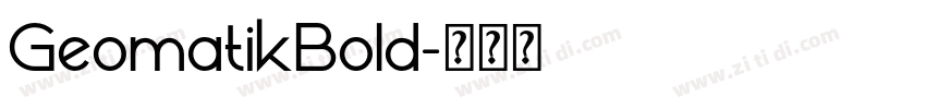 GeomatikBold字体转换