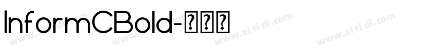 InformCBold字体转换