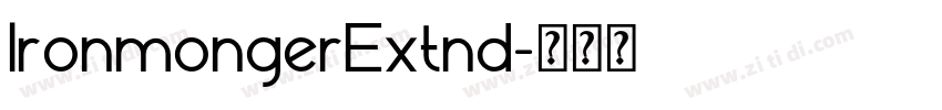 IronmongerExtnd字体转换