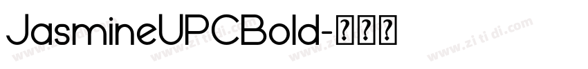 JasmineUPCBold字体转换 JasmineUPCBold字体转换