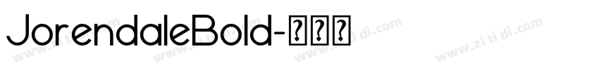 JorendaleBold字体转换