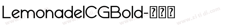 LemonadeICGBold字体转换
