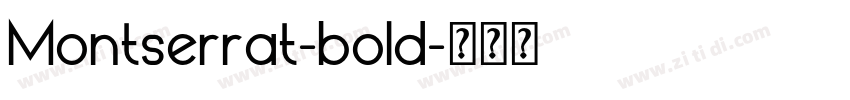 Montserrat-bold字体转换