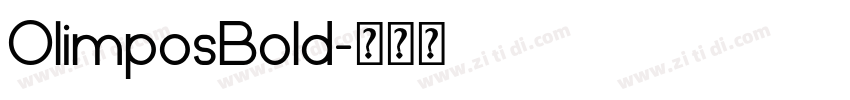 OlimposBold字体转换