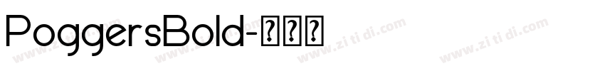 PoggersBold字体转换