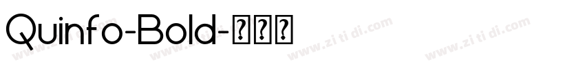 Quinfo-Bold字体转换