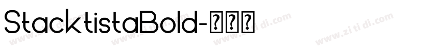 StacktistaBold字体转换