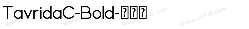 TavridaC-Bold字体转换